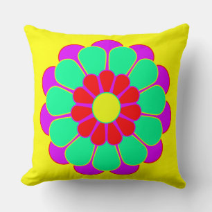 Funny Flower Power Bloom I Kussen