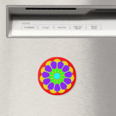 Funny Flower Power Bloom II Magneet (Insitu (Vaatwasser))