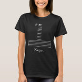 Funny Flute Impossible Note T-Shirt for Flutists (Voorkant)
