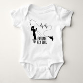 Funny Fly Fishing Romper (Voorkant)