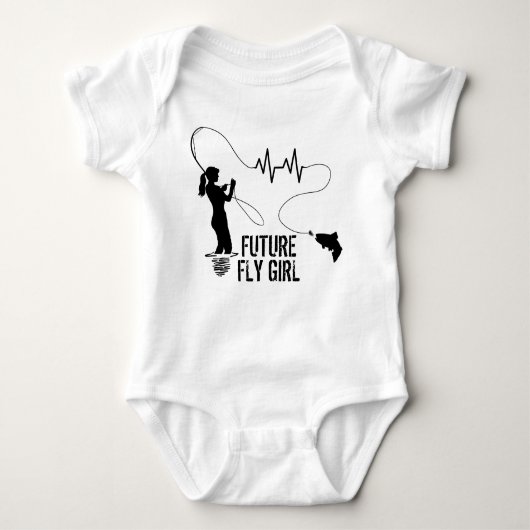 Funny Fly Fishing Romper (Voorkant)