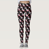 Funny Flying Pig Pattern Leggings (Voorkant)