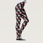 Funny Flying Pig Pattern Leggings (Rechts)
