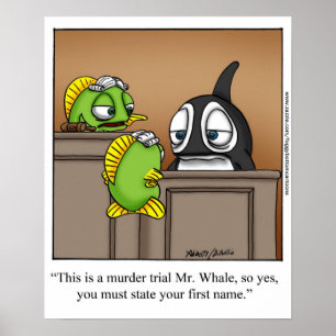 Funny "Foggy Bottom" Cartoon Poster