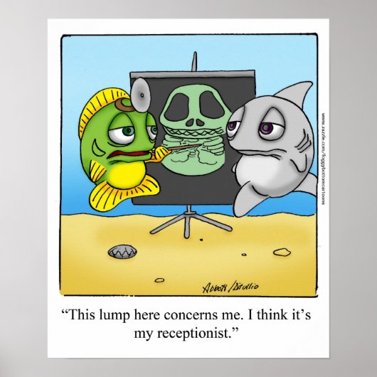 Funny "Foggy Bottom" Cartoon Poster (Voorkant)