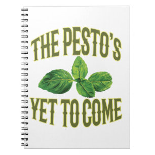 Funny Food Pun - De Pesto moet nog komen Notitieboek