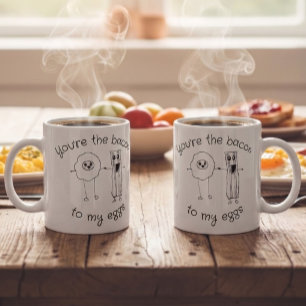 Funny Foodie Soulmate Mok   Romantische Bacon & Ei