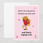 Funny Foodie Wenskaart Set Kaart (Voorkant / Achterkant)