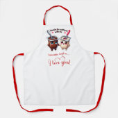 Funny Foods Personalized Gift for Husband Apron Schort (Voorkant)