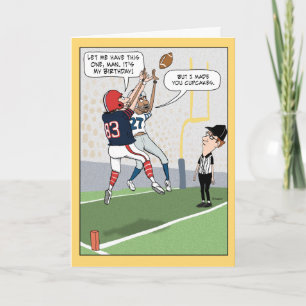 Funny Football Carte d'anniversaire