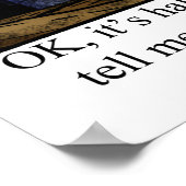 Funny Football Humor Poster (Hoek)