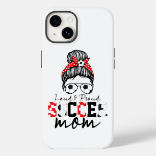 Funny Football Loud en Proud Soccer Mam Case-Mate iPhone 14 Hoesje
