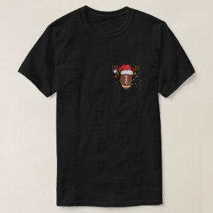 Funny Football Reindekerstman T-shirt