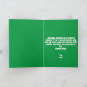 Funny Football Soccer Green Son 30th Birthday Kaart (Binnen)