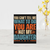 Funny For Father Dad From Daughter Father's Day Da Kaart (Gele Bloem)