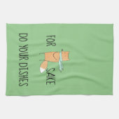 Funny for Fox Sake do Dishes Theedoek (Horizontaal)
