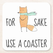 Funny for Fox Sake Gebruik een Onderzetter (Voorkant)