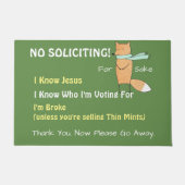Funny for Fox Sake No Soliciting Deurmat (Voorkant)