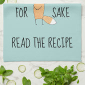 Funny for Fox Sake Read Recipe Kitchen Towel Theedoek (Gevouwen)