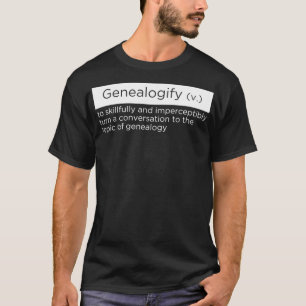 Funny for Genealogists die Genealogie spreken T-shirt