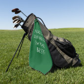 Funny FOREget the Rest Quote Green Golfhanddoek (Groen)
