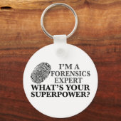 Funny Forensics Expert Sleutelhanger (Voorkant)