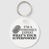 Funny Forensics Expert Sleutelhanger (Achterkant)