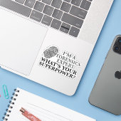 Funny Forensics Expert Sticker (Laptop met iPhone)