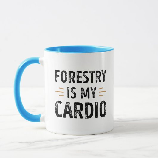 Funny Forestry is my Cardio - forest Gift Mok (Links)