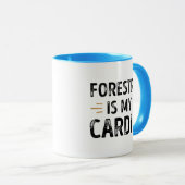 Funny Forestry is my Cardio - forest Gift Mok (Voorkant rechts)