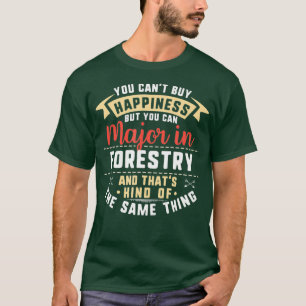 Funny Forestry Major Student Afstuderen Gift T-shirt