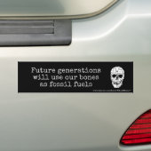 Funny Fossil Fuels Bumpersticker (Op auto)