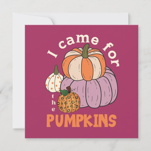Funny Four Pumpkins Herfst (Voorkant)