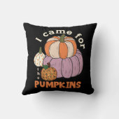 Funny Four Pumpkins Herfst Kussen (Achterkant)