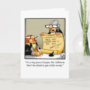 Funny Fourth of July Wenskaart Kaart