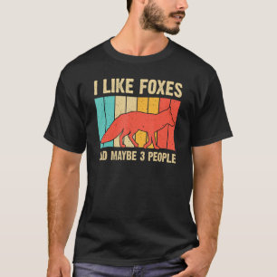 Funny Fox Design for Fox Lovers Mannen Vrouwen Kin T-shirt