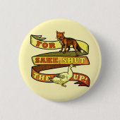 Funny Fox Duck Animal Pun Ronde Button 5,7 Cm (Voorkant)