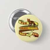 Funny Fox Duck Animal Pun Ronde Button 5,7 Cm (Voorkant /achterkant)
