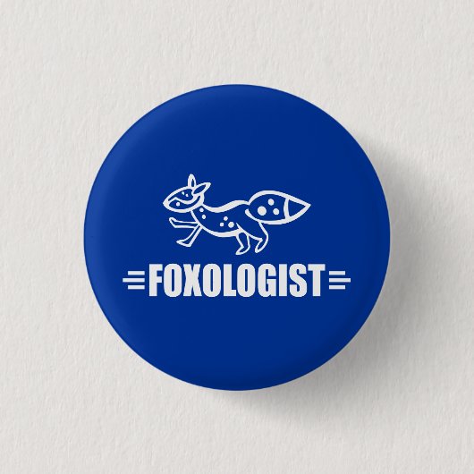 Funny Fox Ronde Button 3,2 Cm (Voorkant)