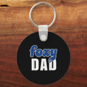 Funny Foxy Dad  Sleutelhanger (Voorkant)