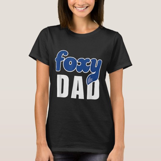 Funny Foxy Dad  T-shirt (Voorkant)