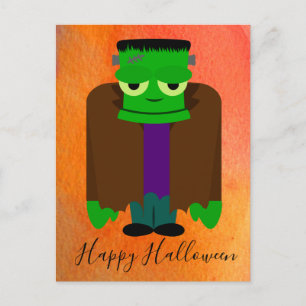 Funny franken monster Halloween thema Briefkaart