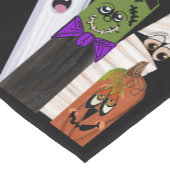 Funny Frankenstein Ghost Pumpkin Onzichtbaar Man Korte Tafelloper (Hoek)