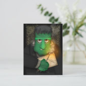 Funny Frankenstein Halloween Briefkaart (Staand voorkant)