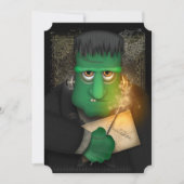 Funny Frankenstein Halloween Party Invitation Kaart (Voorkant)