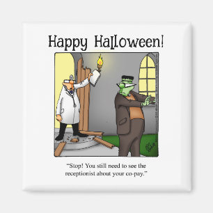 Funny Frankenstein Monster Magnet Humour