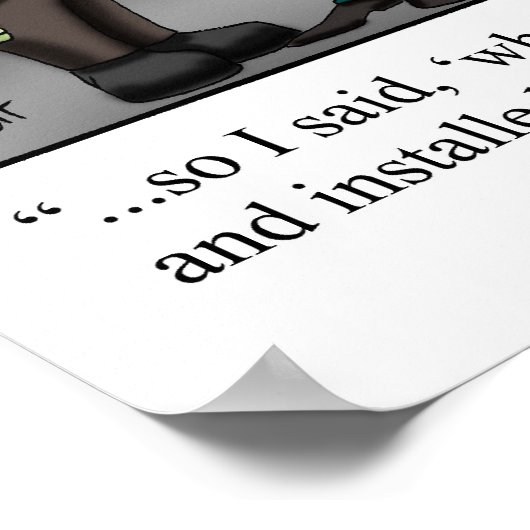 Funny Frankenstein Monster mp3player Poster (Coin)