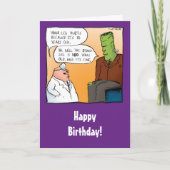 Funny Frankensteins Docteur carte d'anniversaire (Devant)
