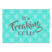 Funny Freaking Cold Merry Kerstmis (Voorkant Horizontaal)