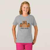 Funny Free Beer Hugs T-shirt (Voorkant volledig)